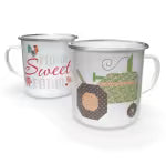 Load image into Gallery viewer, Lori Holt Enamel Tin Mugs
